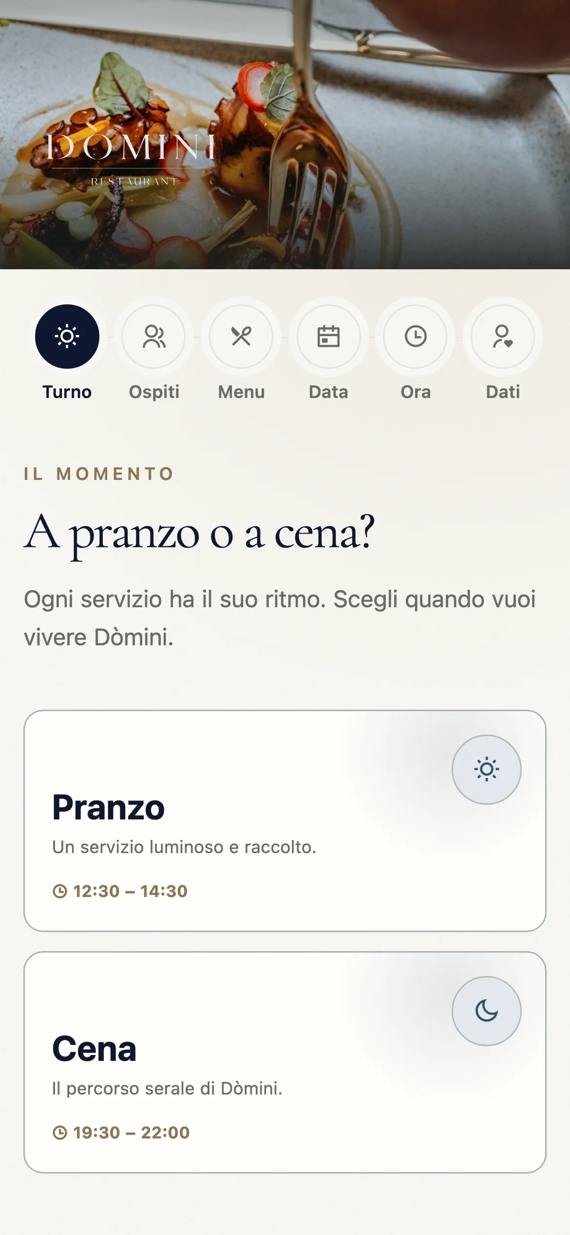 Primo passo sul telefono: «A pranzo o a cena?»