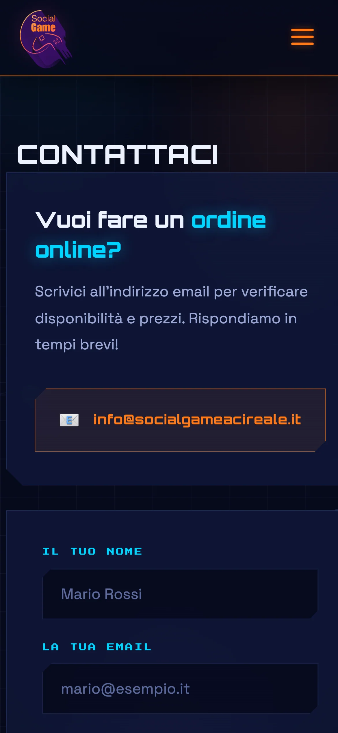 Il modulo sul telefono
